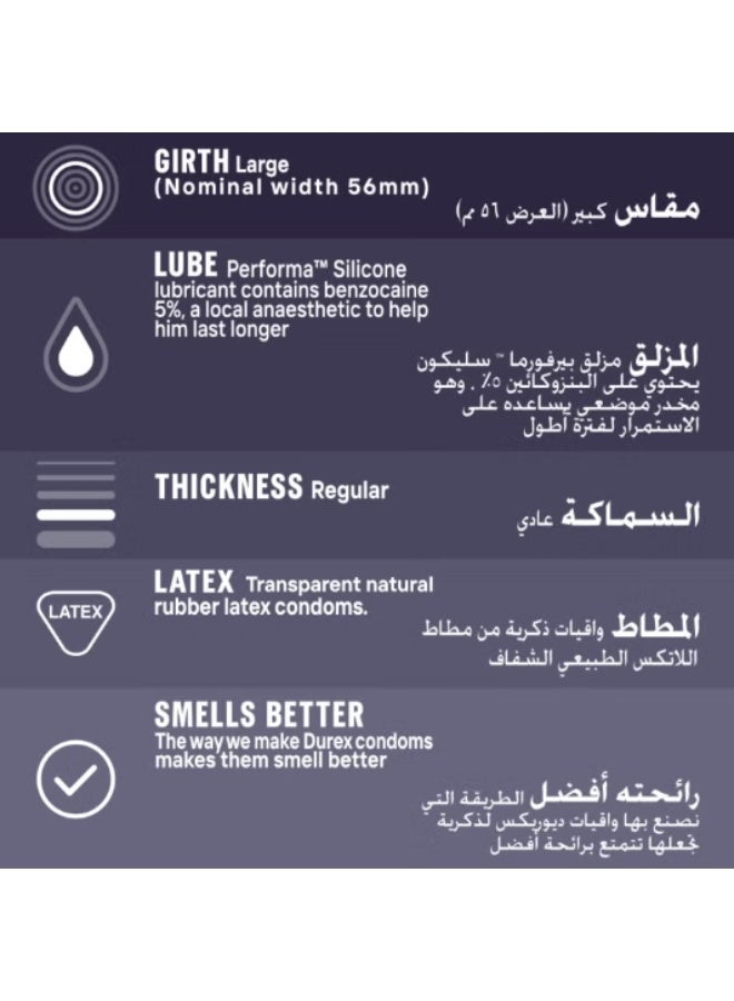 واقي ذكري ديوركس للمتعة المتبادلة، 3 قطع - Image 2